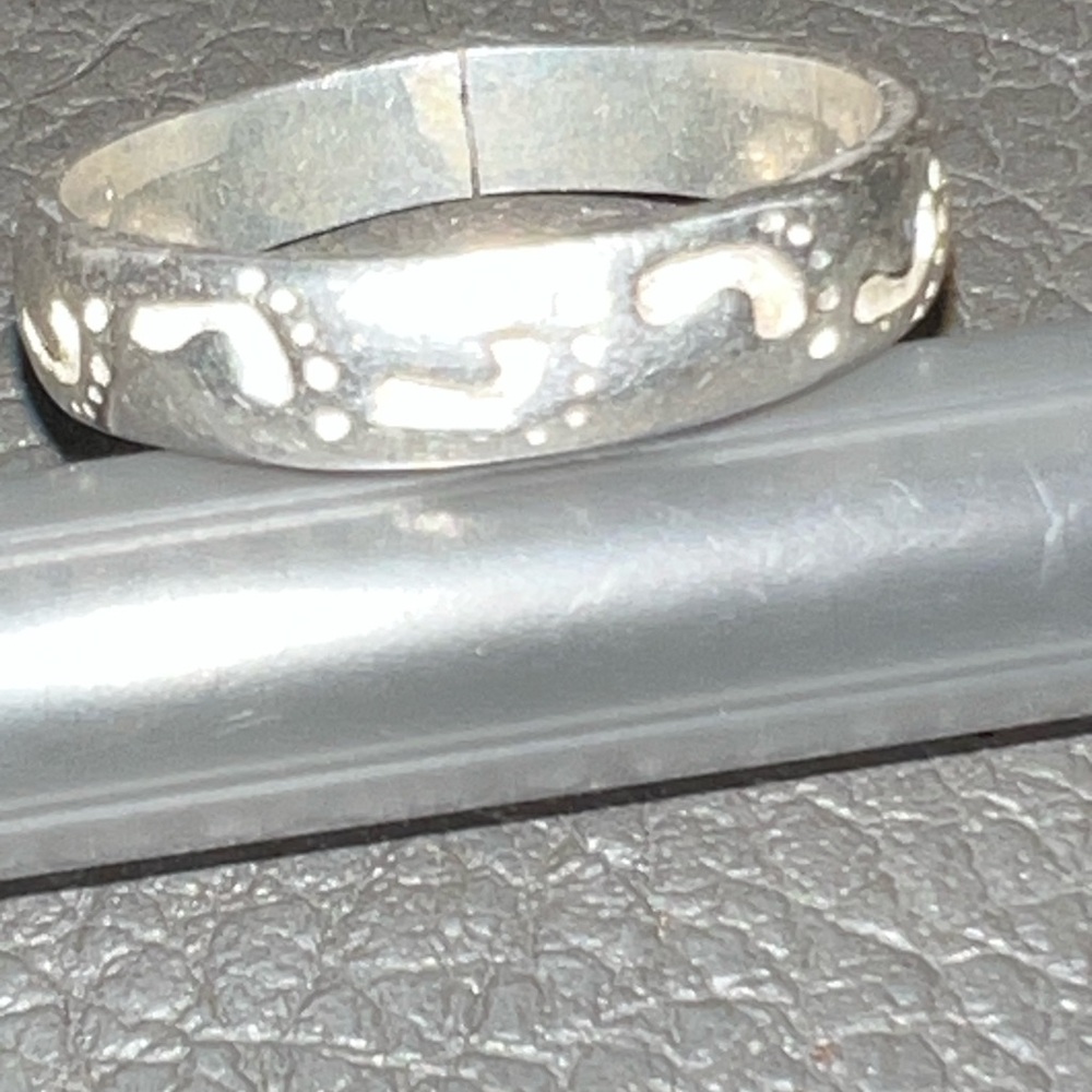 Sterling Silver Patterned Ring - image 1